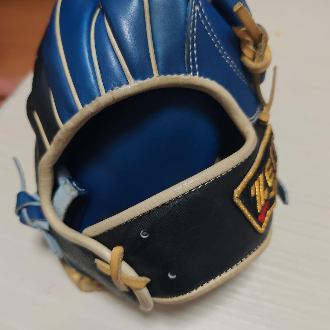 ZETT 軟式グローブ 青 プロステイタス 源田モデル