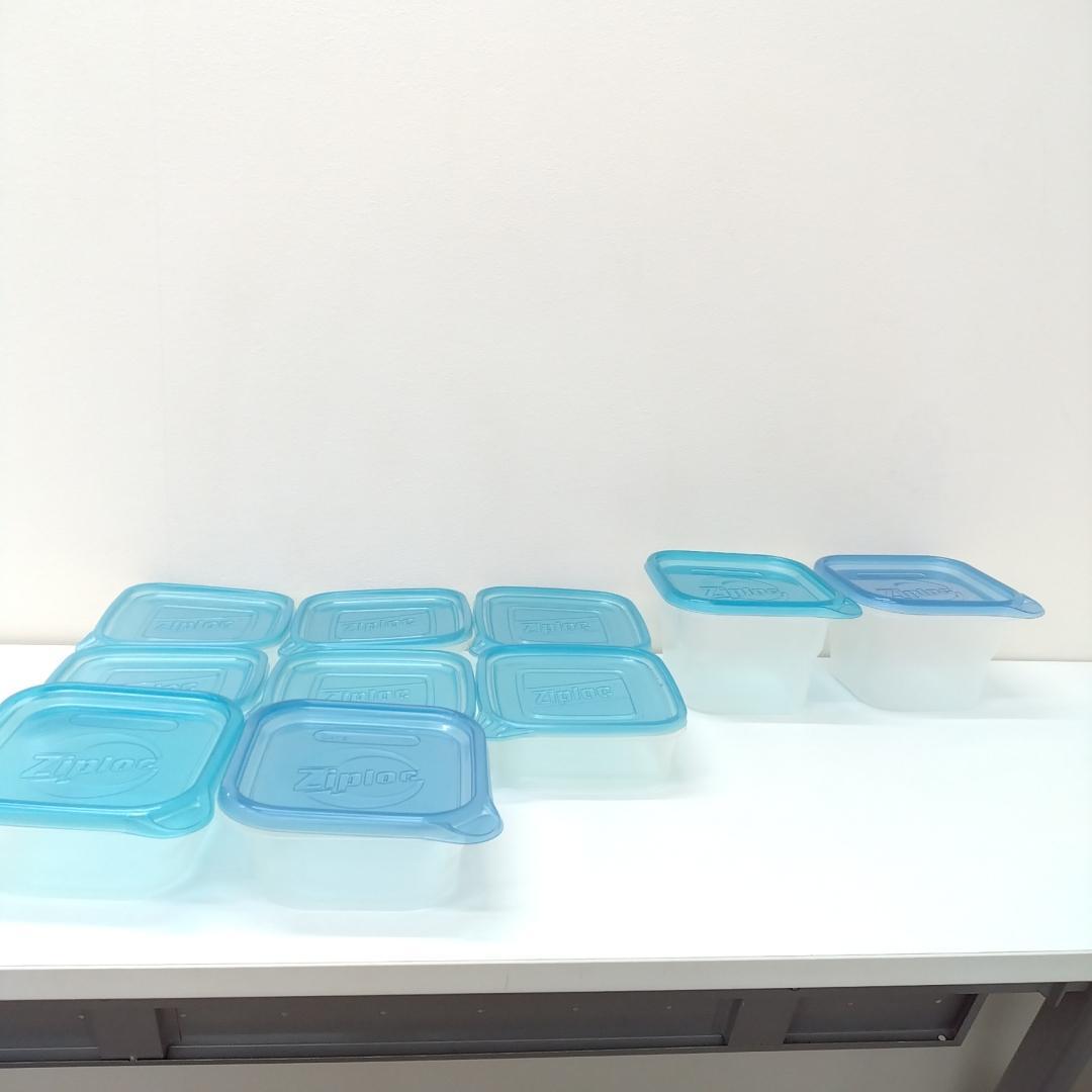 若《NFTRZ》Ziploc　コンテナー　四角形保存容器　9個セット