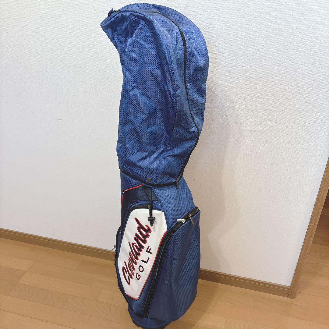 K448 Cleveland 軽量 キャディバッグ ネイビー ホワイト