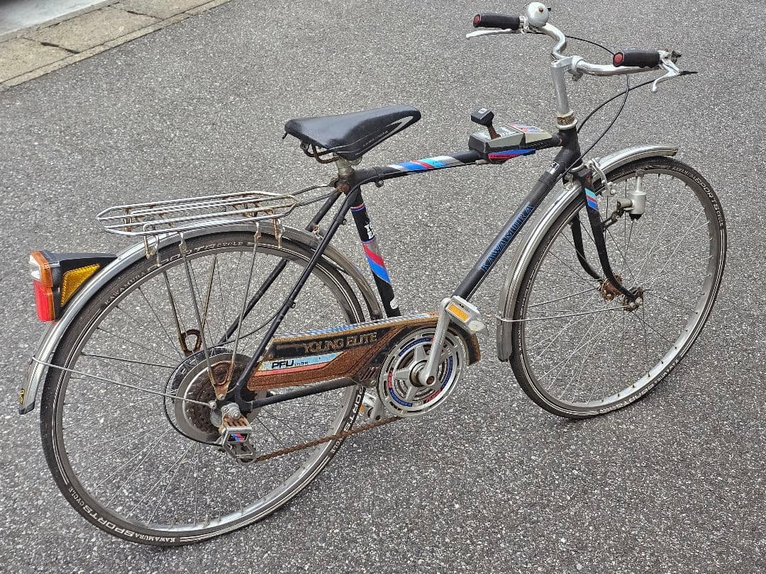 カワムラヤングエリート26インチ　スーパーカー自転車　フラッシャー自転車　現状