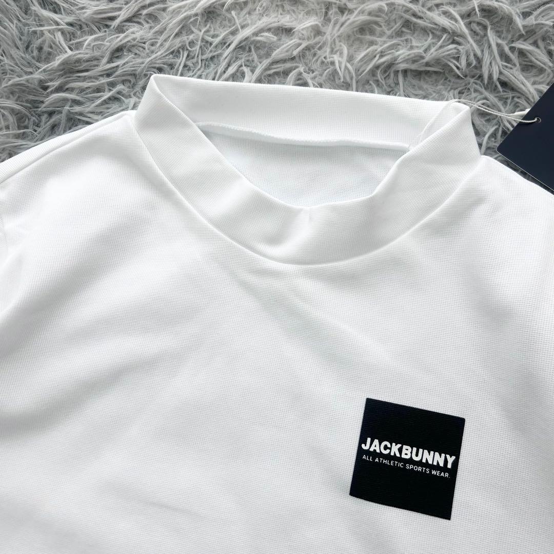新品　ジャックバニー　モックネック　長袖カットソー　ホワイト　サイズ2