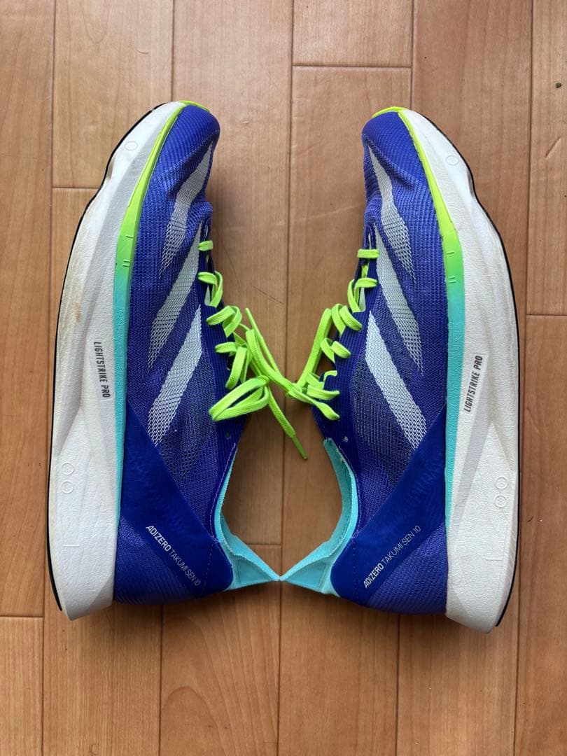 28cm ADIZERO TAKUMI SEN 10 イエローブルー