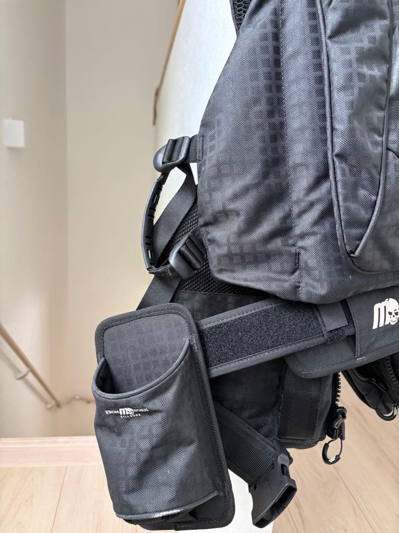 MAZUME ブラック フィッシングベスト
