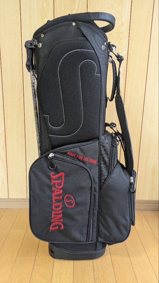 SPALDING ブラックゴルフバッグ