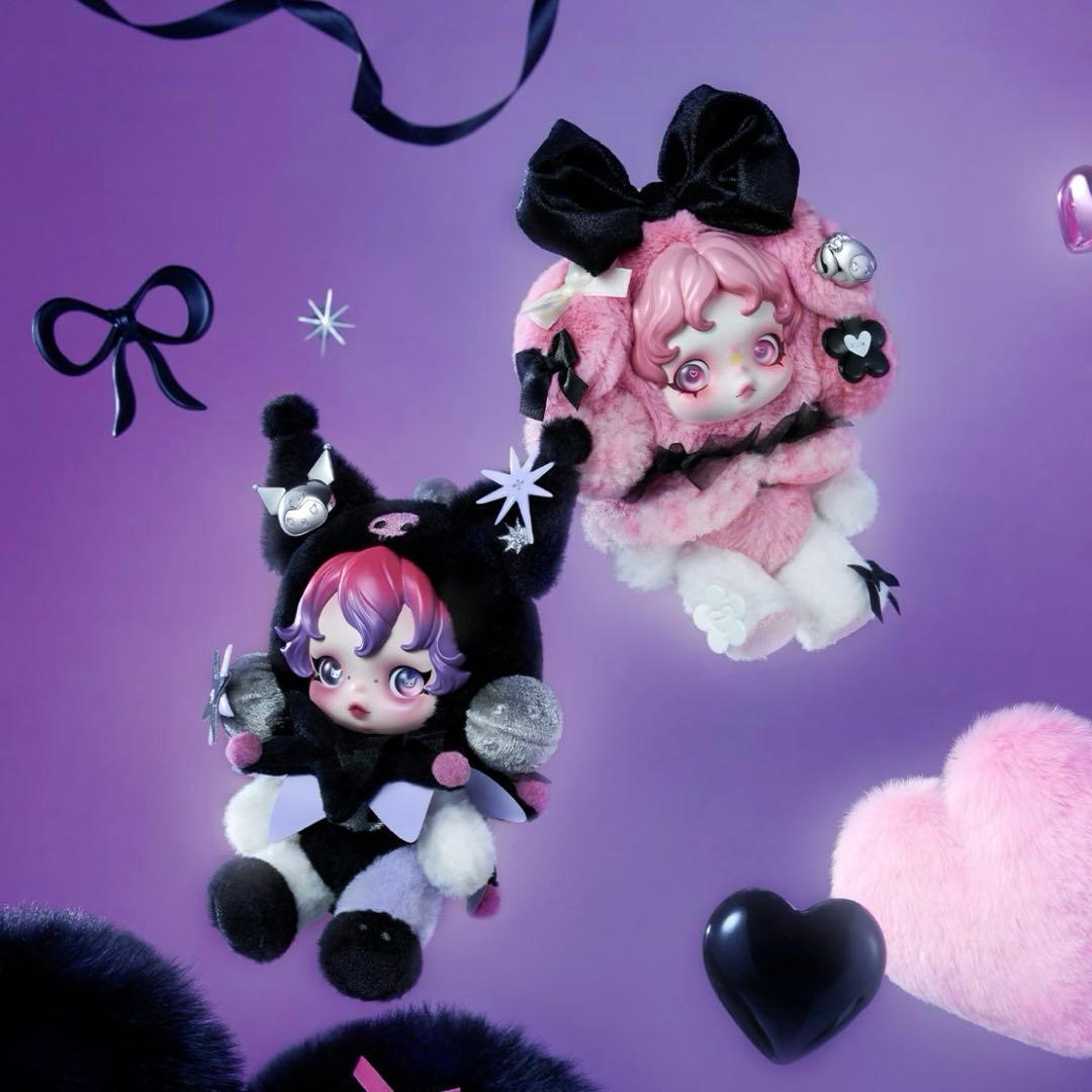 い*ク様 POPMART スカルパンダ マイメロディ コラボ ぬいぐるみ ペンダ