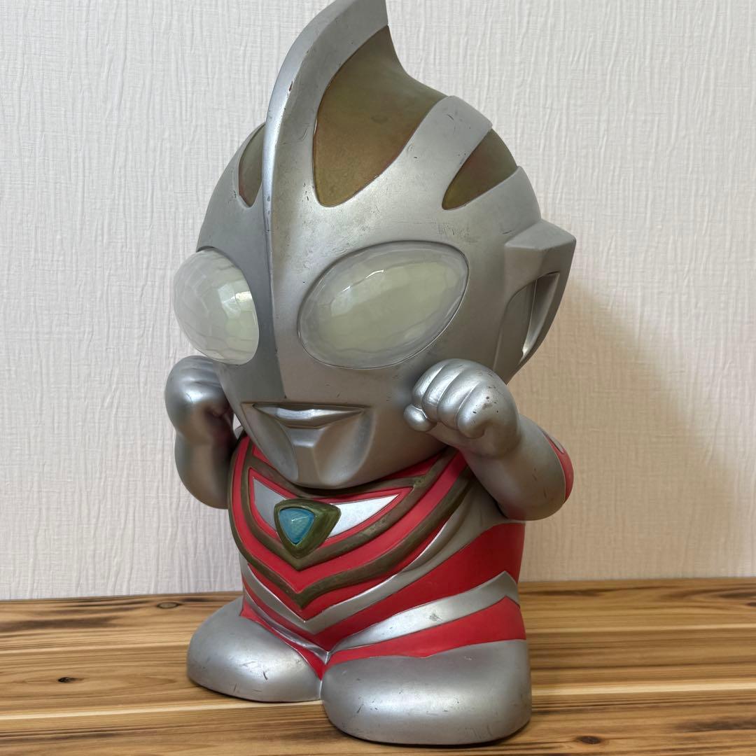 【動作確認済み】ウルトラマン貯金箱　ガイア　　喋る　巨大貯金箱　高さ約35cm