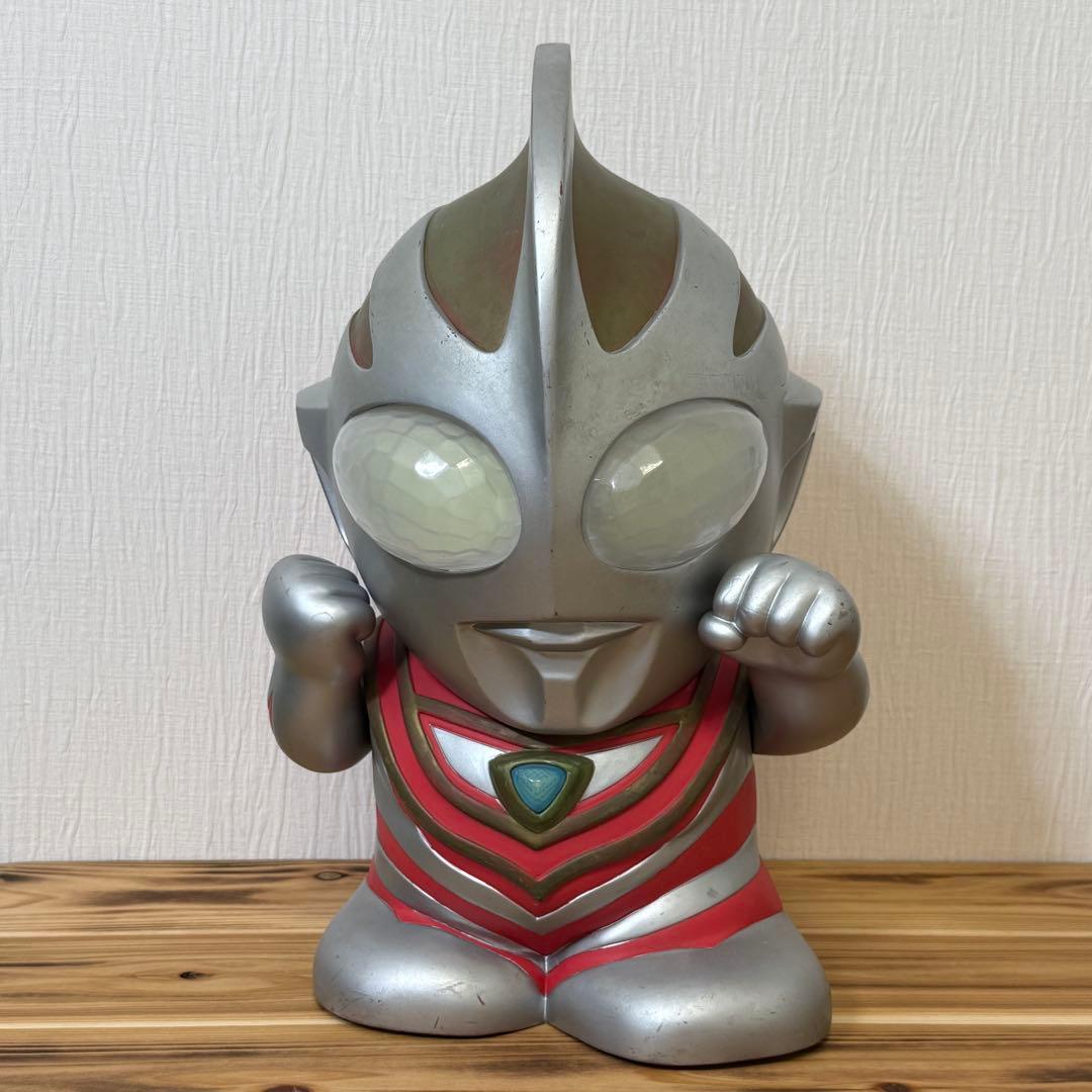 【動作確認済み】ウルトラマン貯金箱　ガイア　　喋る　巨大貯金箱　高さ約35cm