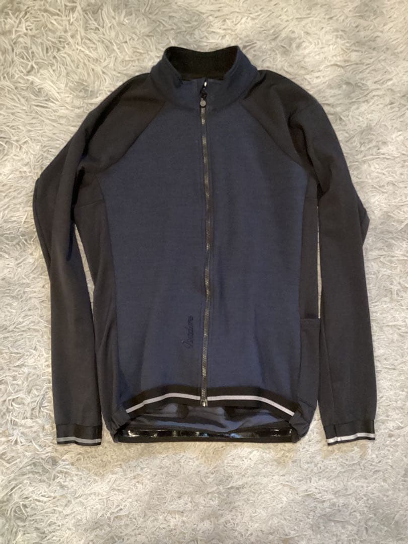 Isadore ダークブルー サイクルロングスリーブジャージS