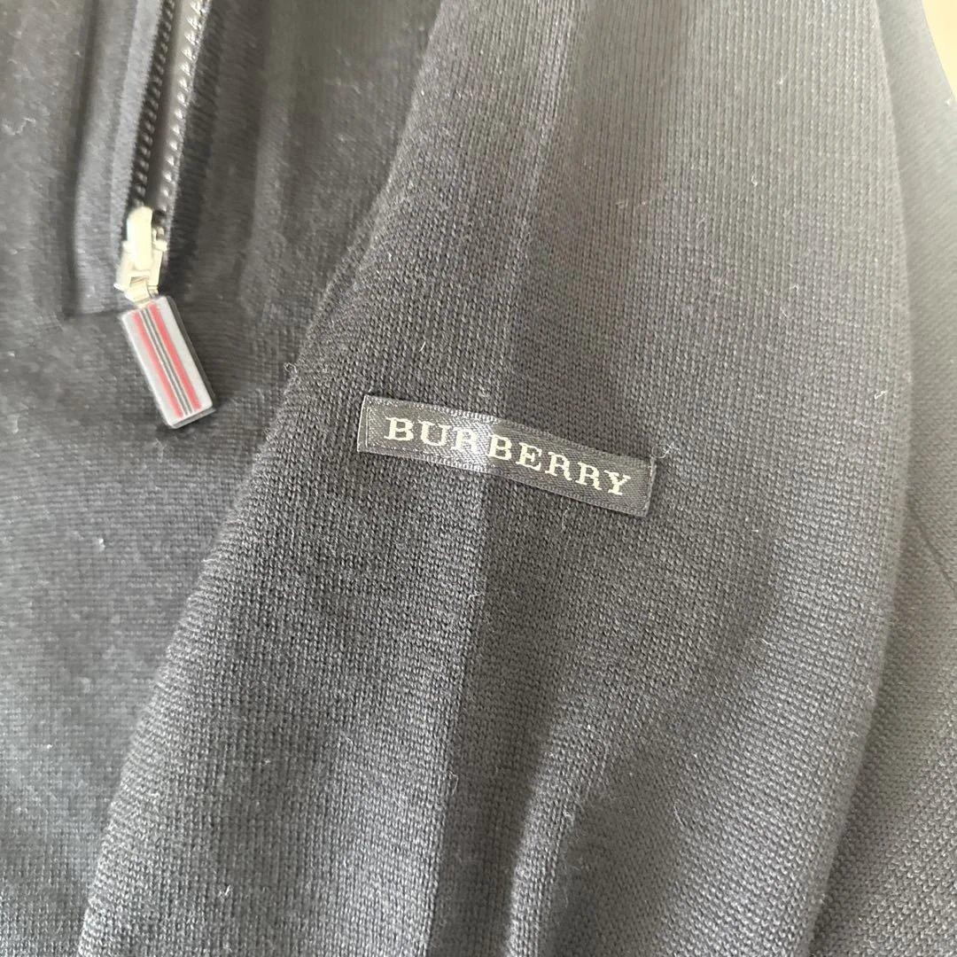 BURBERRY GOLF ハーフジップセーター M ブラック