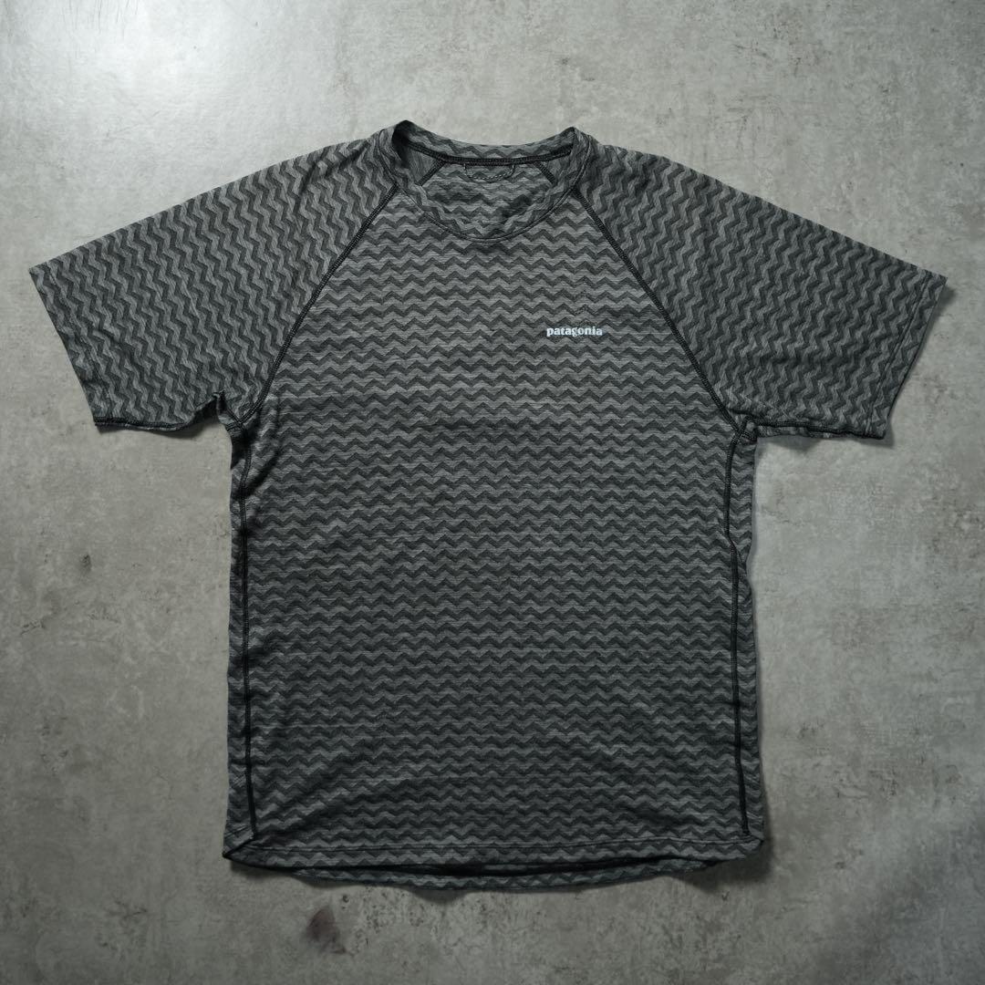 Patagonia リッジフローシャツ 半袖 トレラン グレー 23565