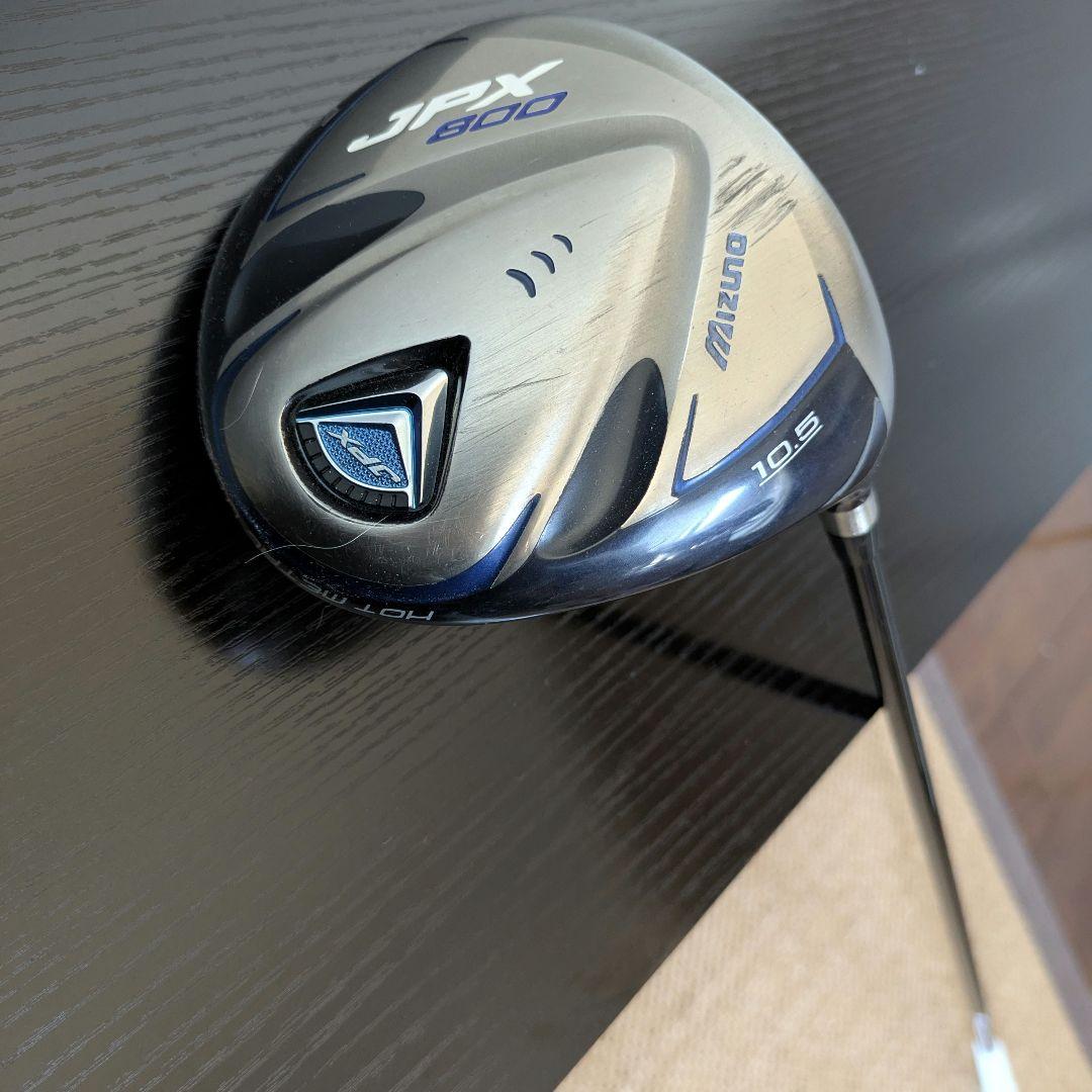 ミズノ短尺メンズドライバーSRゴルフクラブJPX800初心者グリップ新品43In