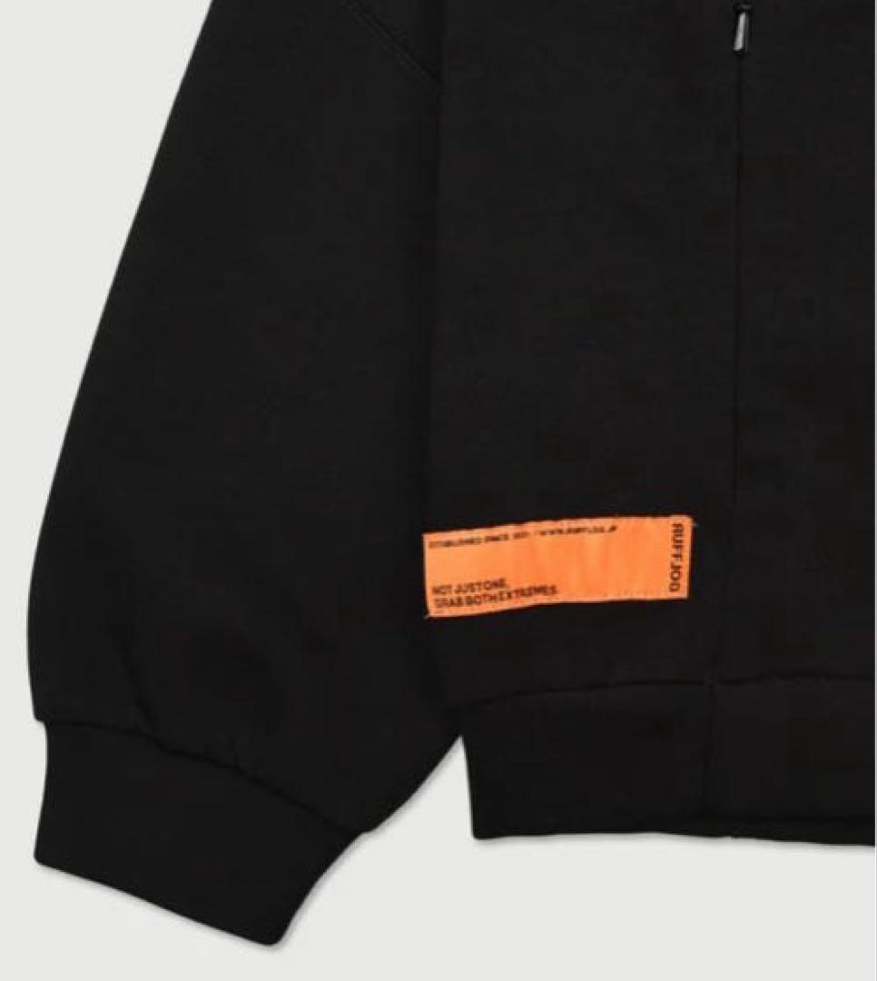 ラフロッグRUFLOG RAGLAN EASY MOVE HOODIEブラックL