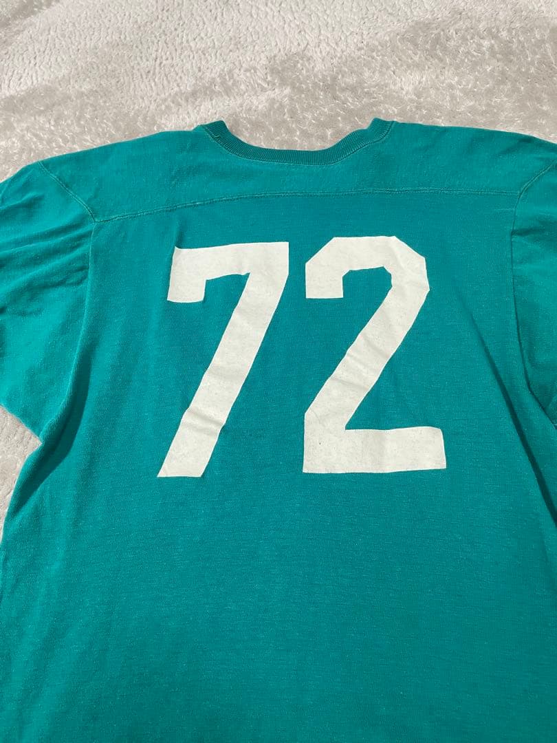 70s バータグ　レアカラー　フットボールT championカレッジT M