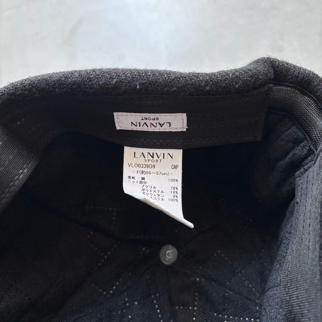 LANVIN SPORT ランバンスポール コーデュロイキャップ 55-57cm