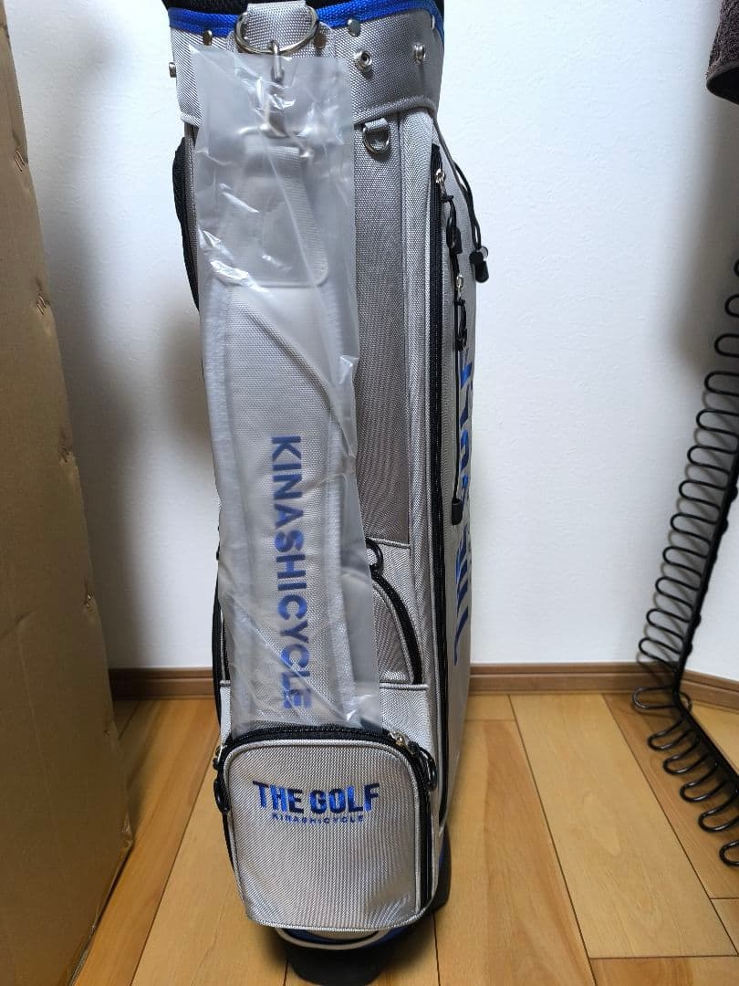 新品 専用1Wヘッドカバー付き★木梨サイクル キャディバッグ スタンド