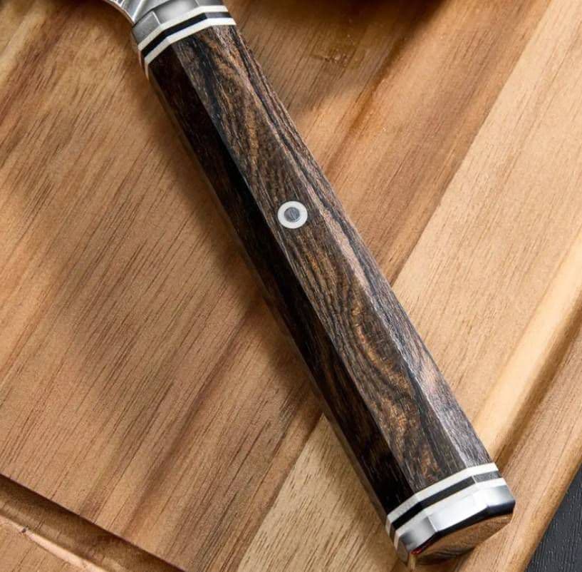 鬼反り切付型 V金10号 9層クラッド鋼 ペティナイフ 17cm 黒檀八角柄