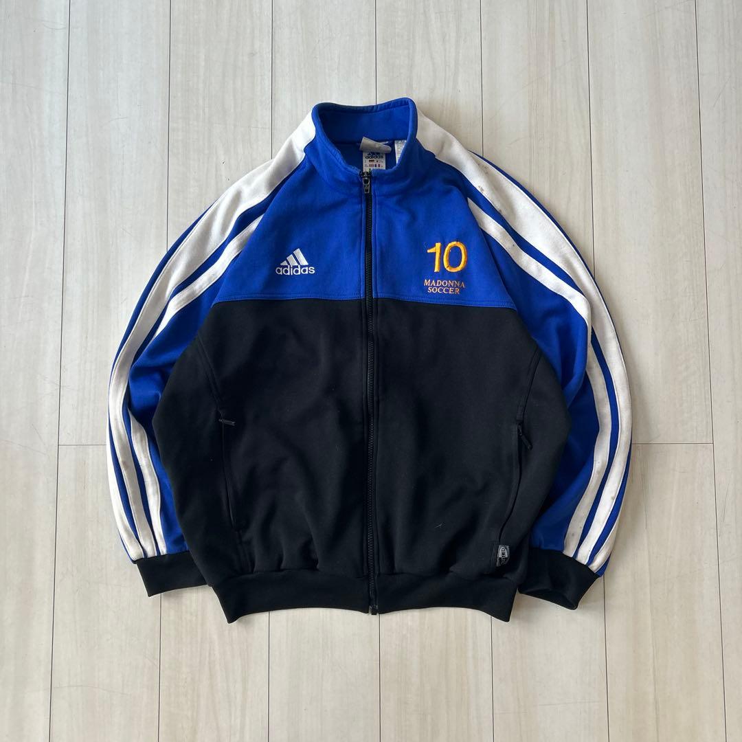 adidas トラックジャケット 10番刺繍 ジャージ インドネシア製 L～