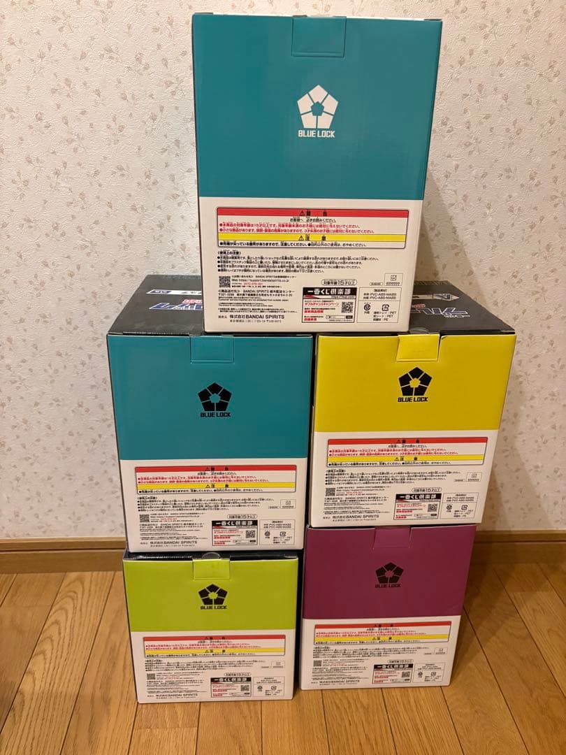 ブルーロック　一番くじ　夢中の連鎖　A B C D ラストワン　フィギュア　5点