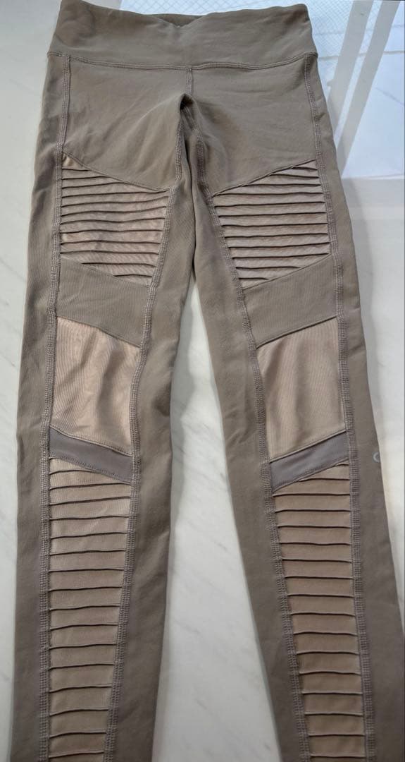 aloyoga High Waist Moto Leggings ブラウン