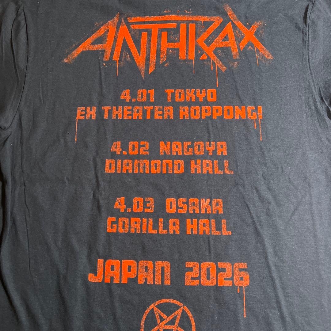M アンスラックス ジャッジドレッド ジャパンリミテッドTシャツ 来日公演グッズ