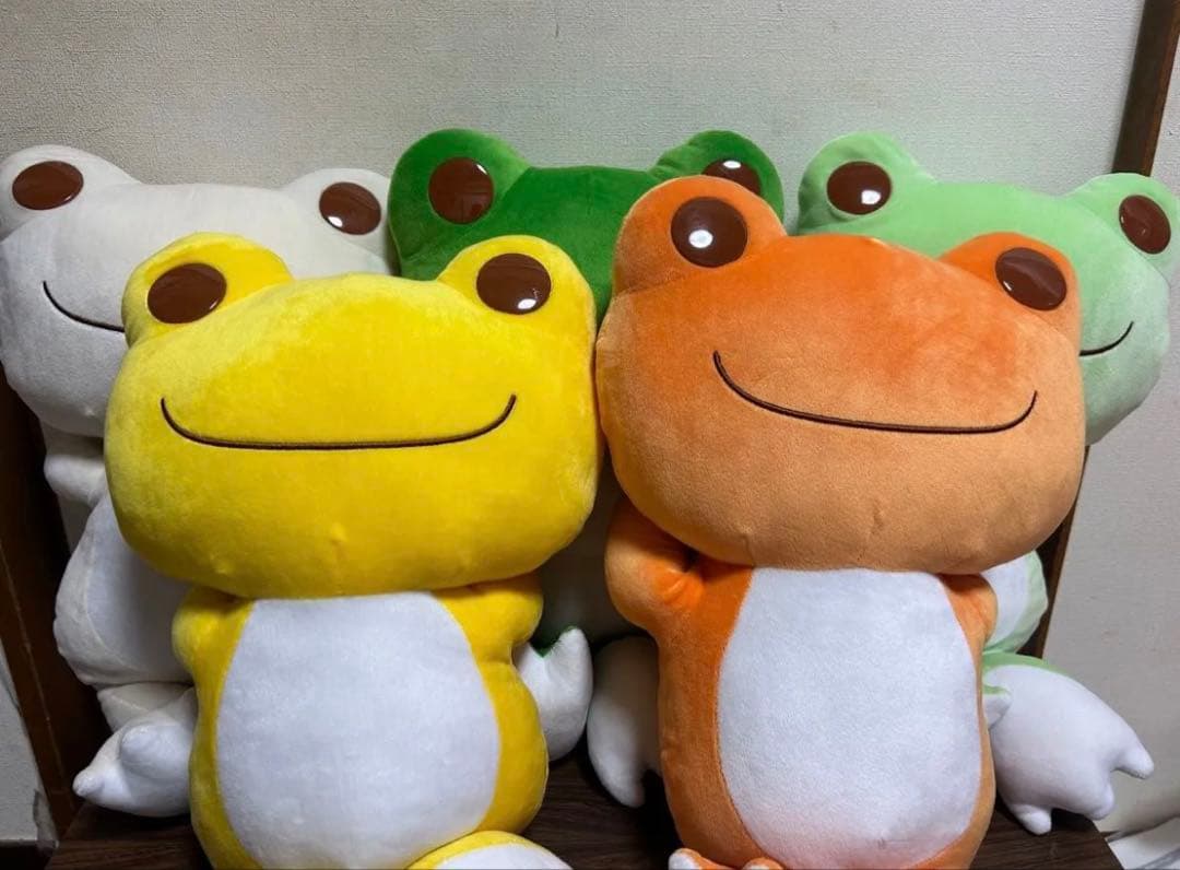 かえるのピクルス　カエル　もちもちおひるねBIG ぬいぐるみ　 マスコット