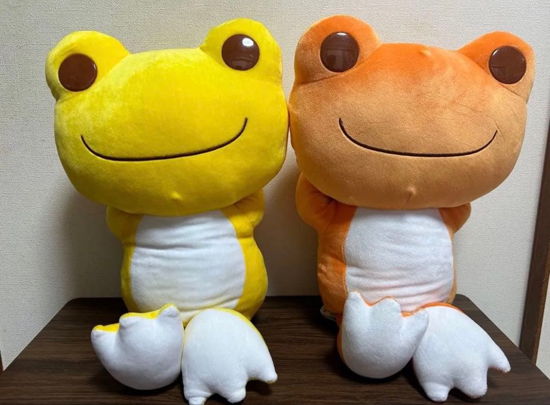 かえるのピクルス　カエル　もちもちおひるねBIG ぬいぐるみ　 マスコット