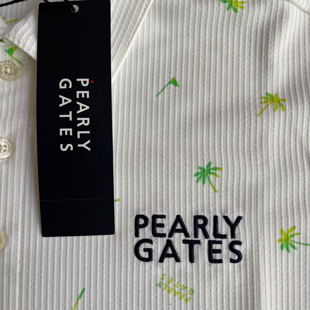 PEARLY GATES パームツリー柄 ポロシャツ