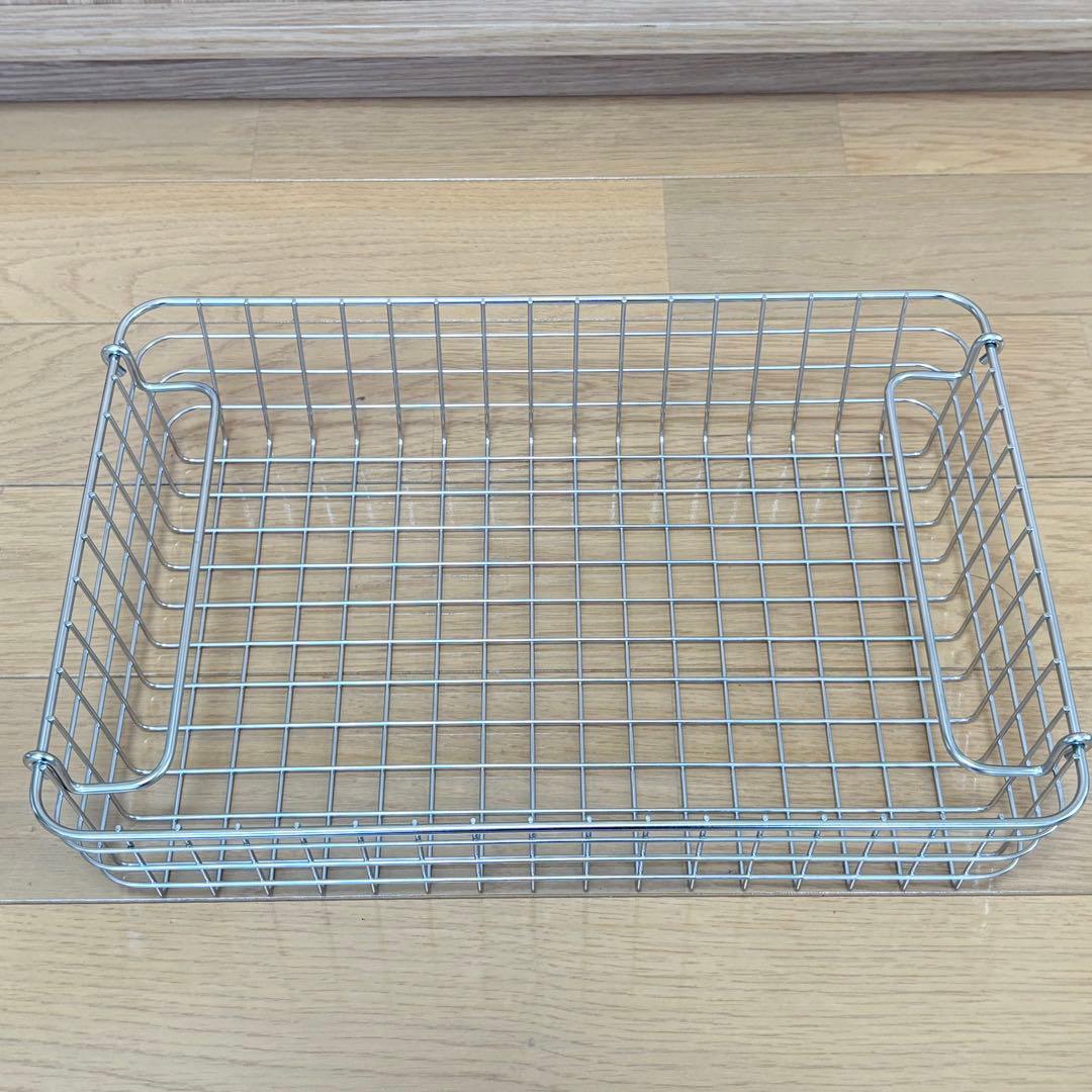 無印良品 ステンレスワイヤーバスケット 4点セット