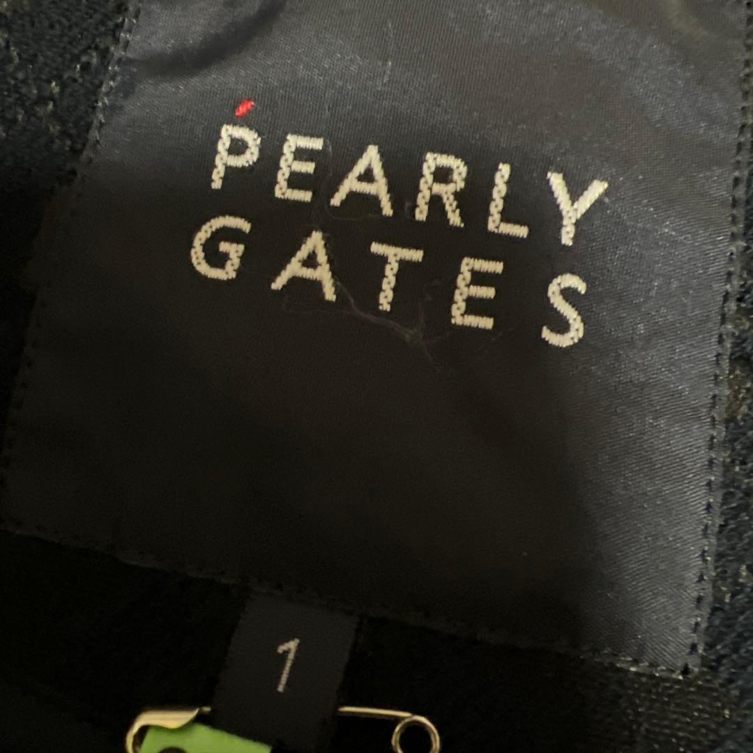 PEARLY GATES 総柄ロゴ ネイビー ジャケット