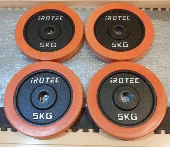 アイロテック 5kg 4枚セット プレート ラバー iROTEC ダンベル