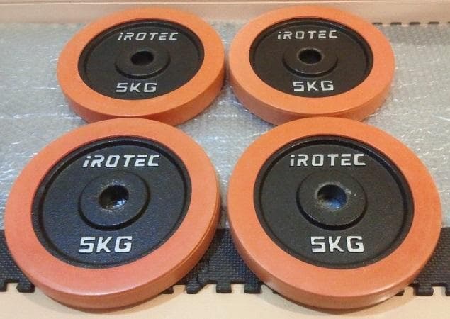 アイロテック 5kg 4枚セット プレート ラバー iROTEC ダンベル