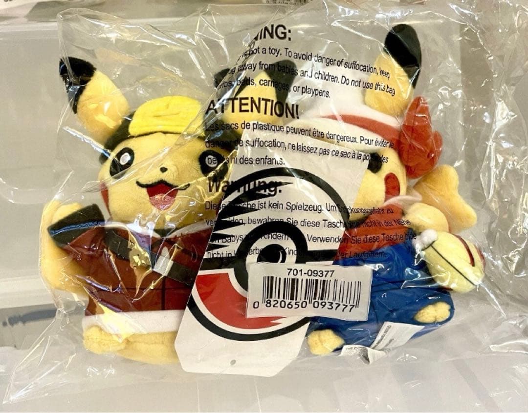 【米国限定】ポケモンセンター 25周年 ピカチュウ ペア ぬいぐるみ ポケセン