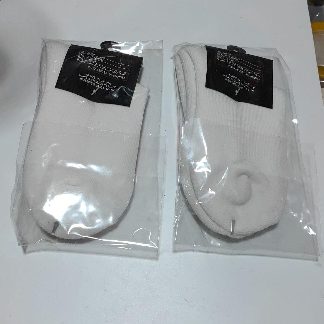 靴下　２足　２３−２５cm