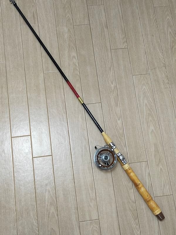 蓮でーす(^^)様落とし込みヘチ前打ち　軟調カスタムロッドSPUL36専用リール