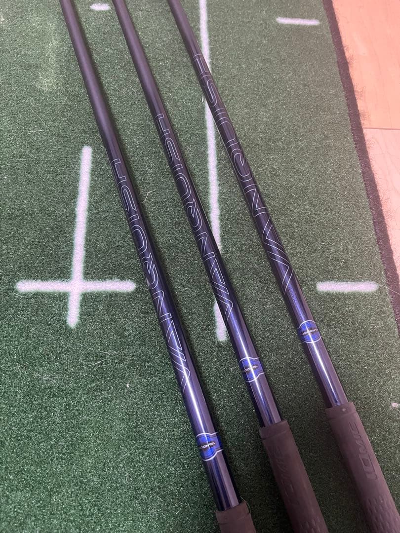 【レフティ】つるやAXELGF3本セット（5W, 4U, 5U）カーボンフェース