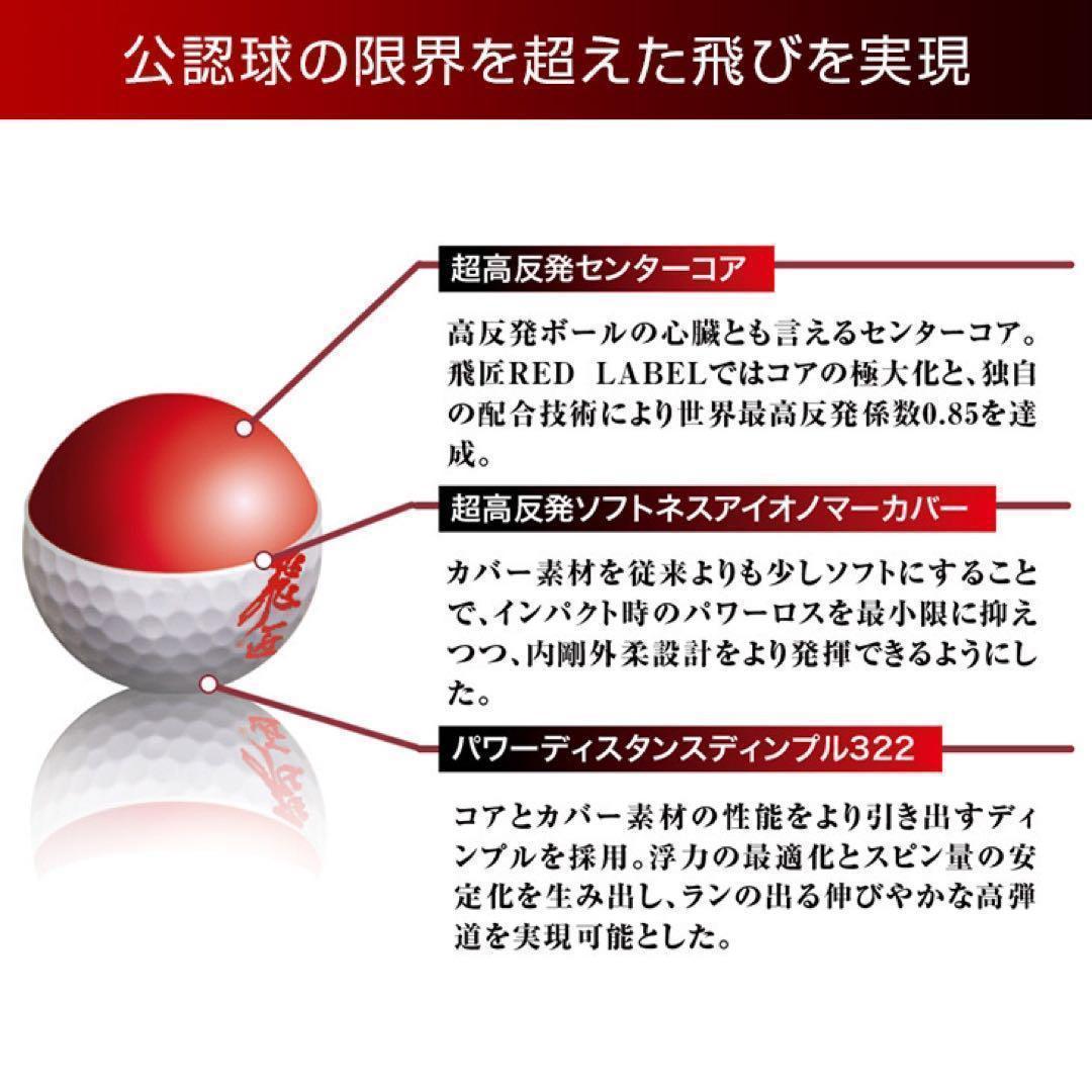 超人気★ 世界最高反発でさらに飛ぶ! ワークスゴルフ ニュー飛匠レッドラベル 極
