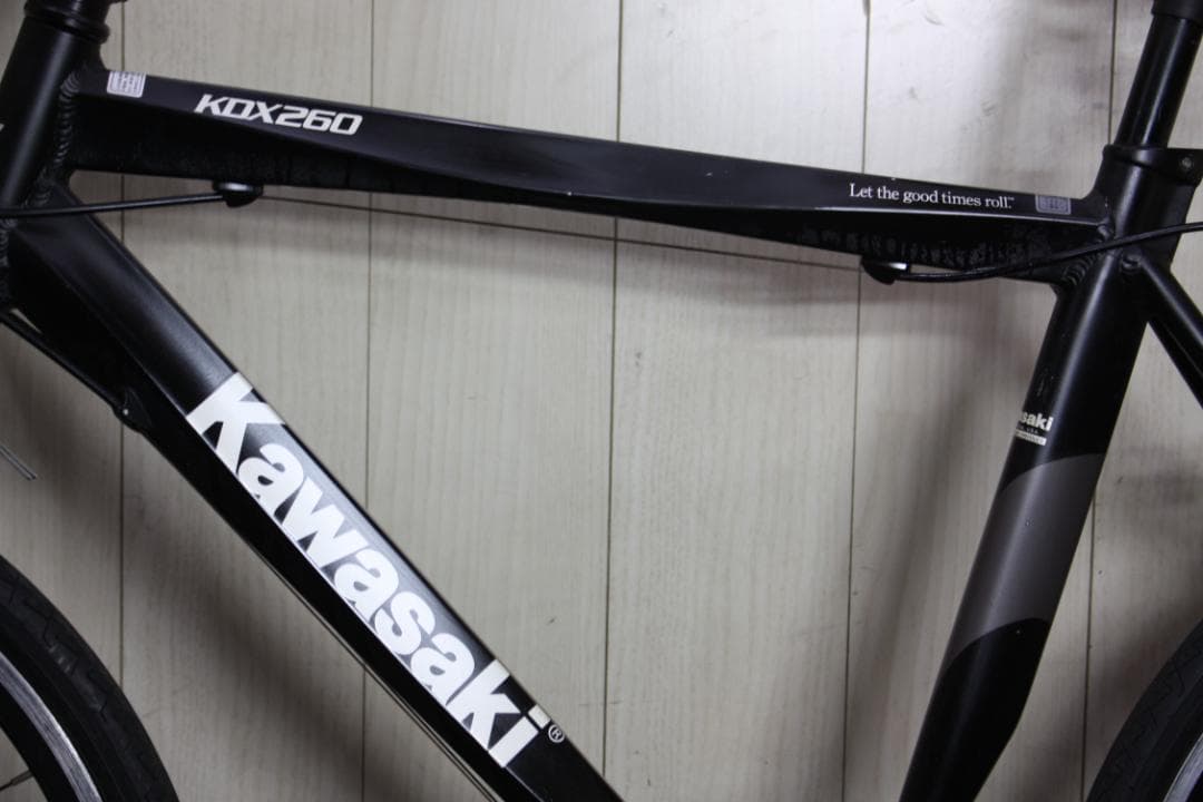 KAWASAKI KDX260 525mm アルミ 21速 26型 クロス