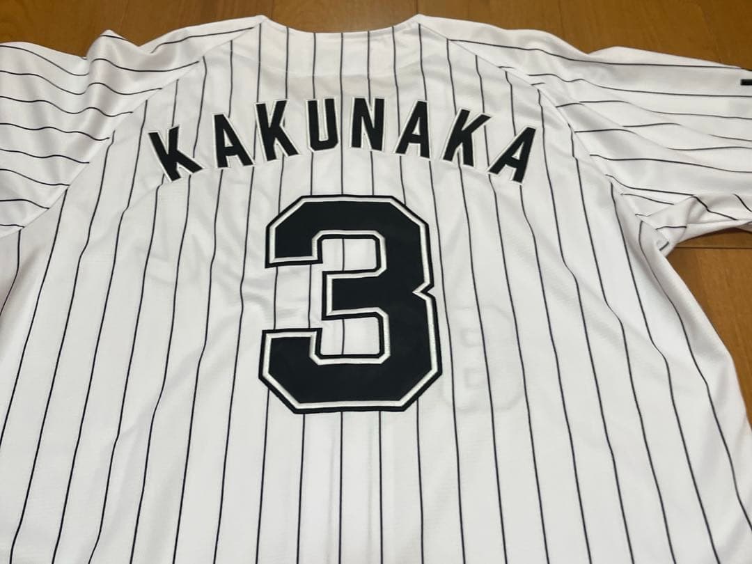 角中勝也選手　千葉ロッテマリーンズ　ホームユニフォーム　Ｍサイズ