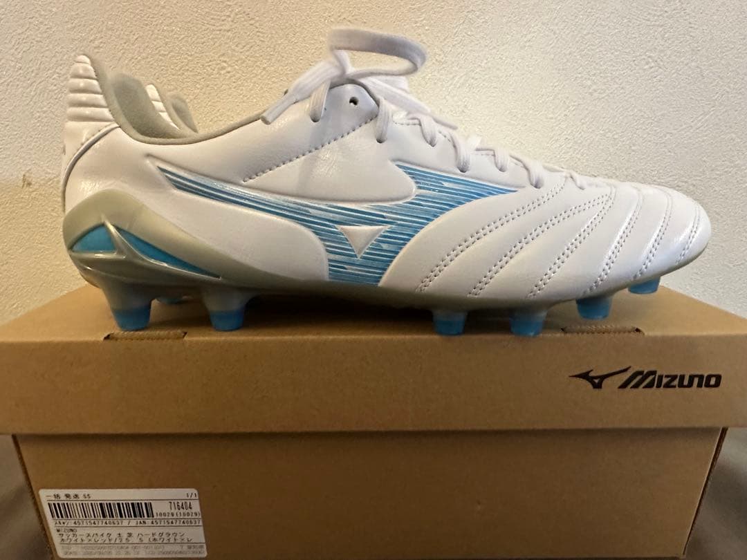 Mizuno サッカーシューズ スパイク ホワイト/ブルー/レッド