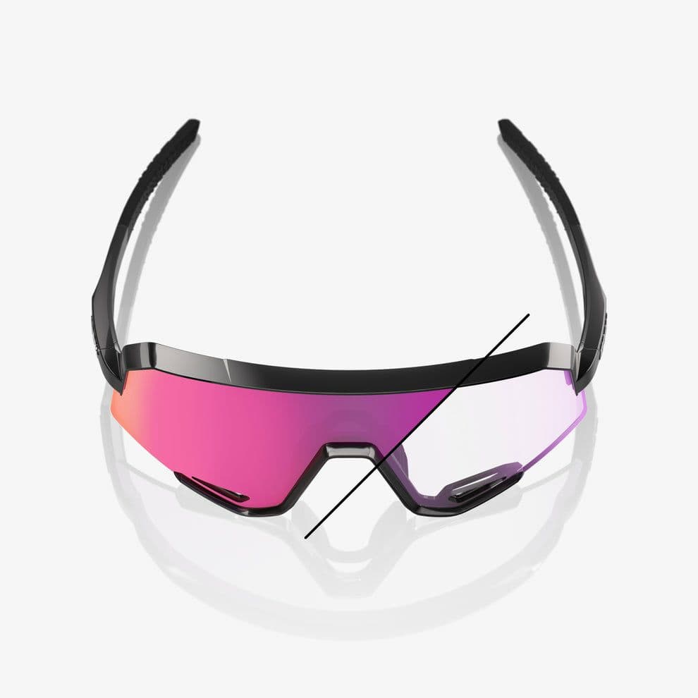 100% Slendale ブラック パープル調光レンズ ワンハンドレッド