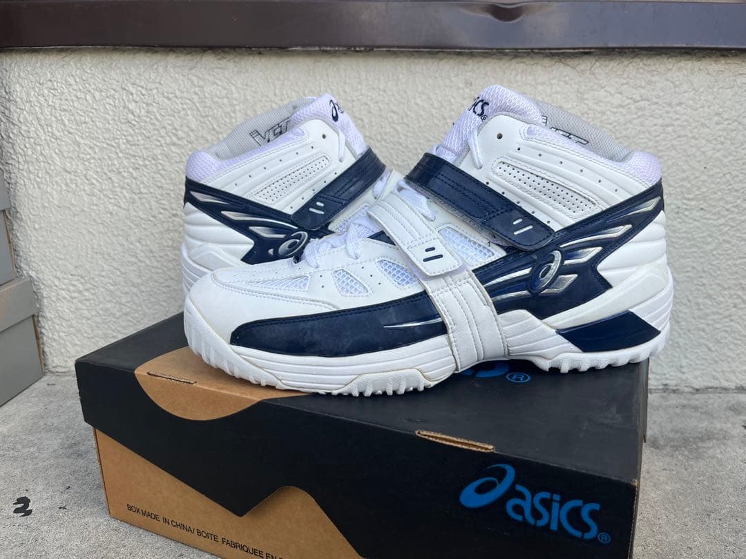 新品未使用ASICS GELDOUBLE IV ホワイト/ネイビー 29.5cm