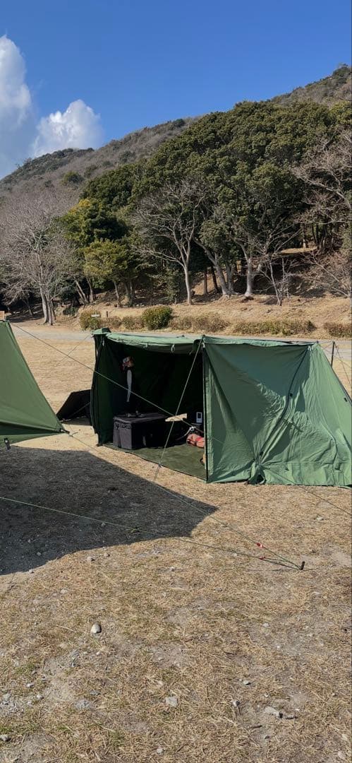 パップテント　 8tailゴッドパップ 前幕&二又ポール&二又接続ポール