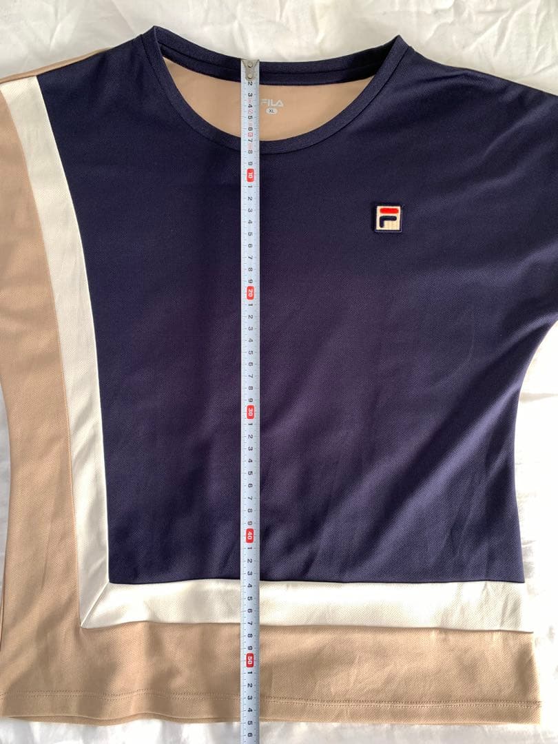 FILA フィラ テニス ウェア スコート セット XL ネイビー　ベージュ