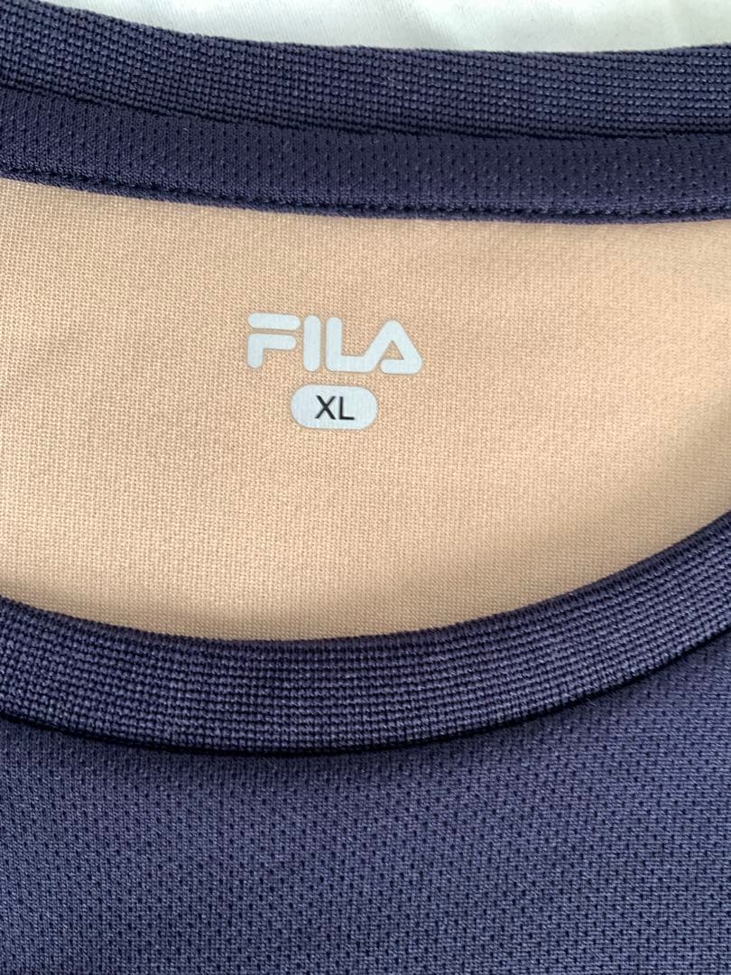FILA フィラ テニス ウェア スコート セット XL ネイビー　ベージュ