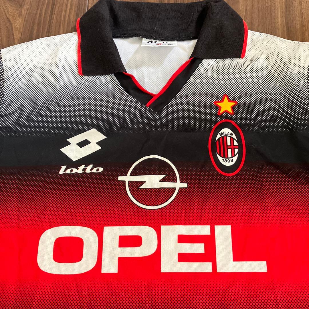 希少　AC MILAN ユニホーム　ACミラン　lotto OPEL イタリア製