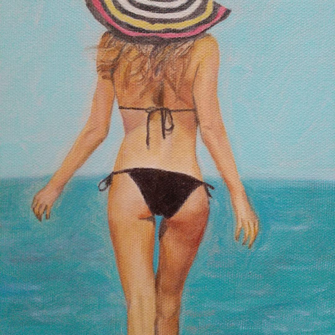 人物画#29 女性の肖像 油彩画 3号 油絵