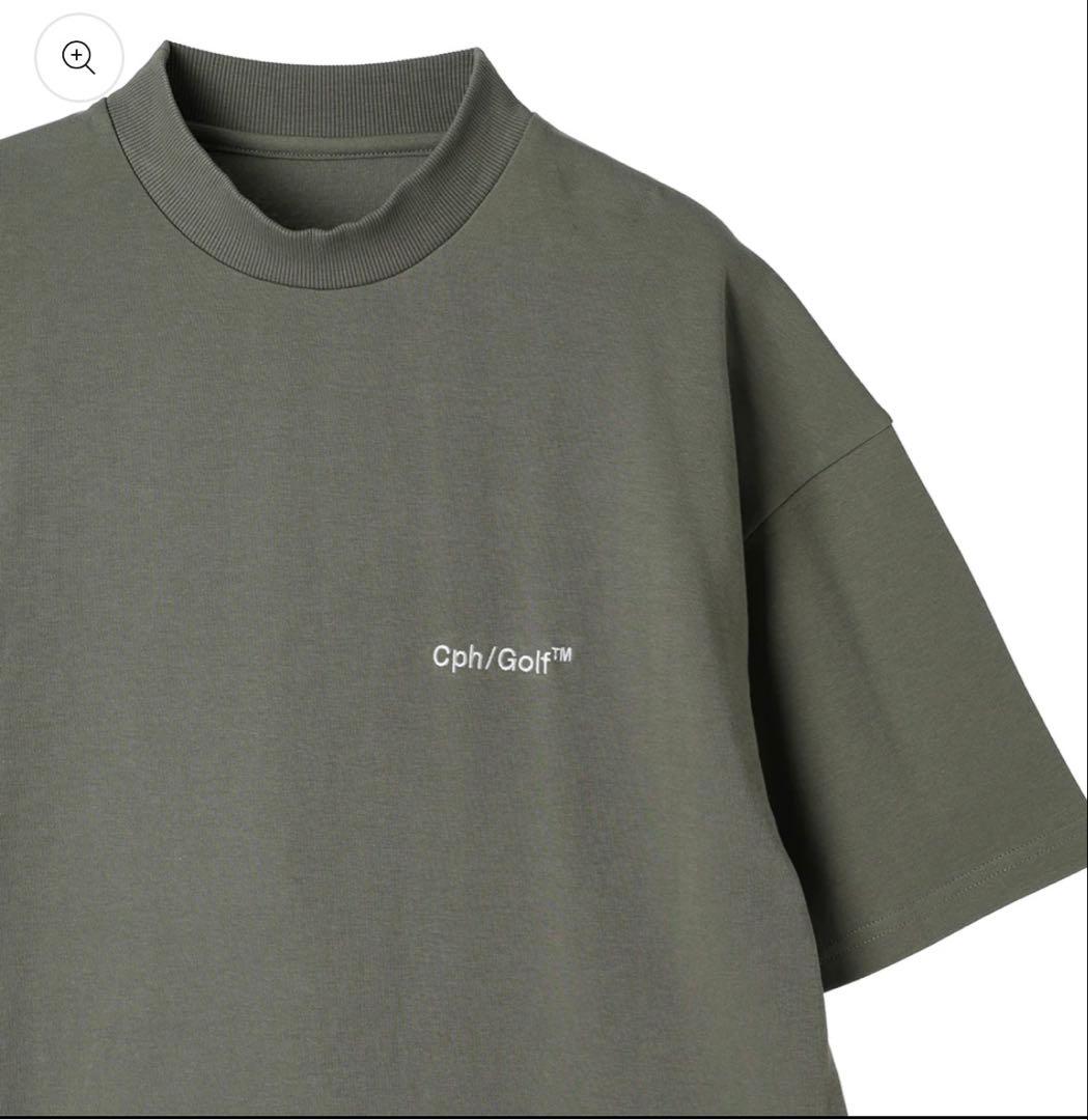 Cph/Golf™ ハーフモックネックTシャツ スレートグリーン　XL