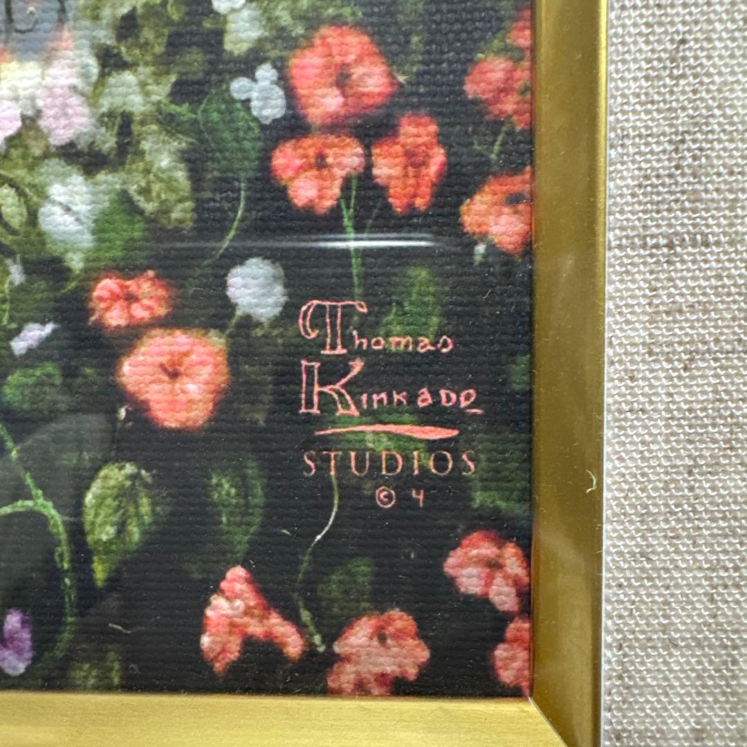 Thomas Kinkade 油彩画ディズニー　わんわん物語　55×45×5cm