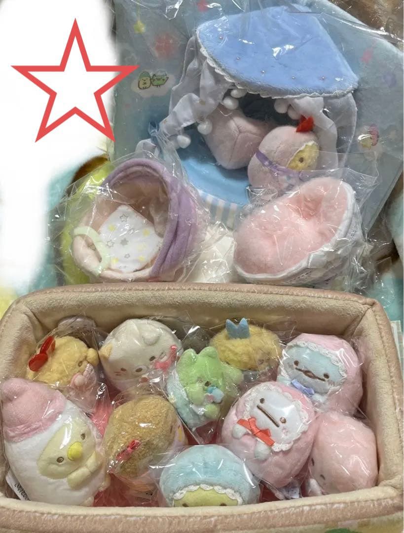 すみっコぐらしベビー　てのりぬいぐるみセット