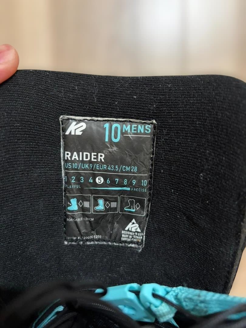 スノーボード K2 RAIDER 28cm